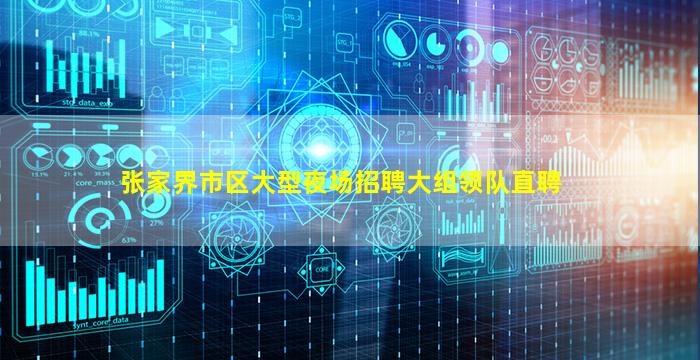 张家界市区大型夜场招聘大组领队直聘